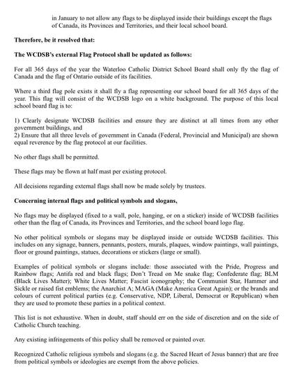 Second page of motion from page 85 here: https://www.wcdsb.ca/wp-content/uploads/sites/36/2025/03/2025-03-24_Board-of-Trustee-Agenda.pdf