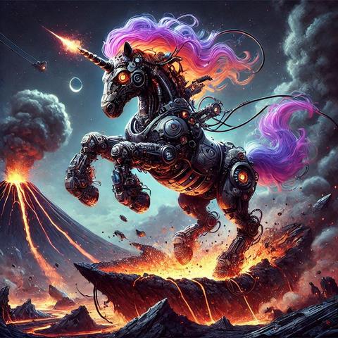 The #MastodonMechaUnicorn... #OnTour...