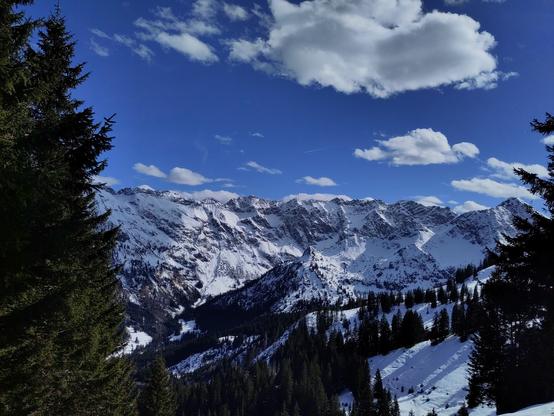 the picture shows a large mountain ridge that maybe some day we might want to hike at