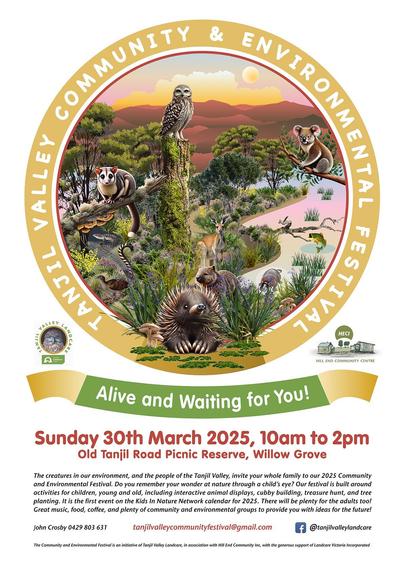 Flyer for Tanjil Valley Community Festival 2025