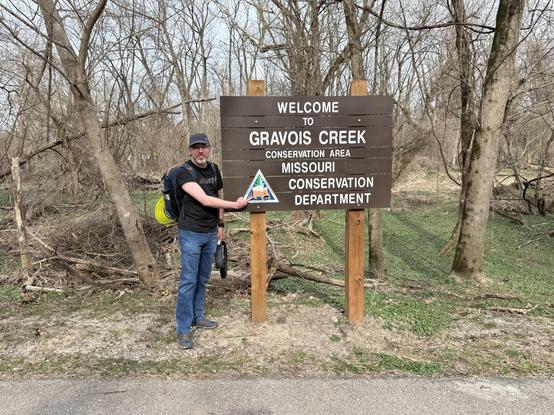 The sign for the Gravois Creek Conservation Area.