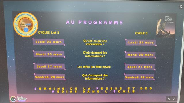 Proposition du Journal des TwittClasses
