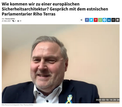 Riho Terras im Gespräch