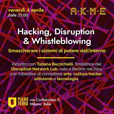 A-K-M-E – Hacking, Disruption & Whistleblowing