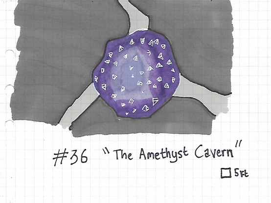 Hand-drawn TTRPG dungeon map.