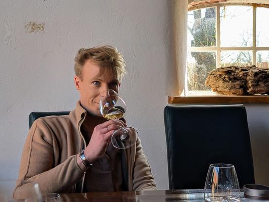 Ich beim Weine-Tasting
