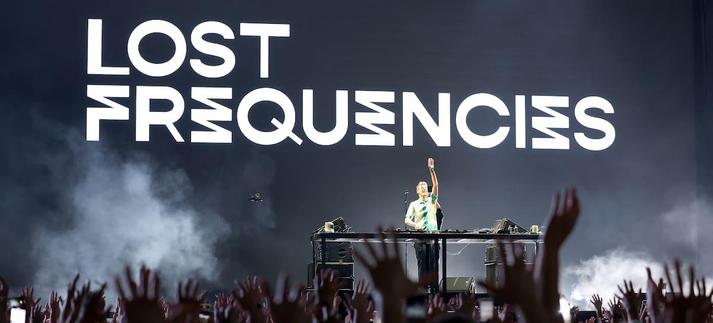 Lost Frequencies en su actuación para la Champions League en 2023 / Tom Dulat - UEFA