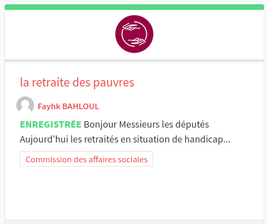 la retraite des pauvres

 Bonjour Messieurs les députés Aujourd’hui les retraités en situation de handicap...

    Commission des affaires sociales