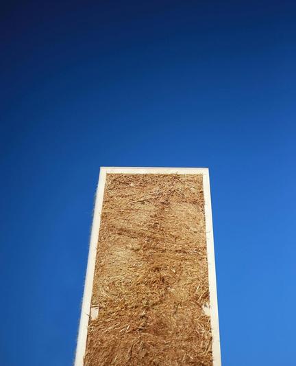 Straw + timber module by croft.haus in the sky.