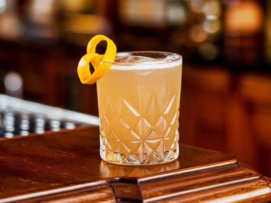 Balm Cocktail with orange twist