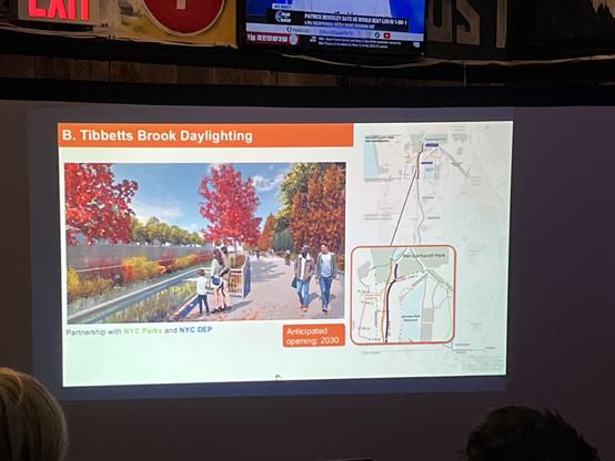 Path for Tibbets brook daylighting