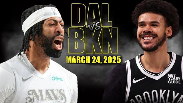 Dallas Mavericks vs Brooklyn Nets Full Game Highlights - March 24, 2025 | NBA Regular Season