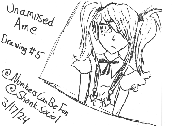 A very annoyed looking ame~