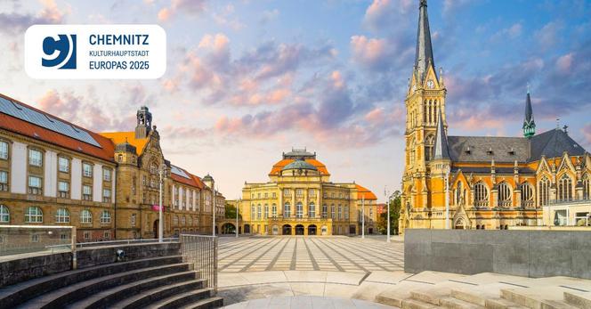 Image of Chemnitz, showing the OpenProject and City of Chemnitz logo.