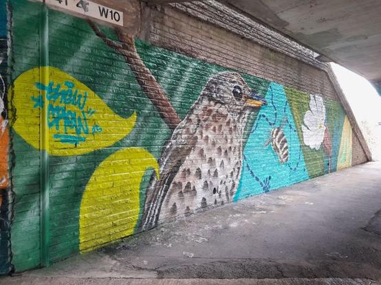 Murals painted under the M4 at Port Talbot