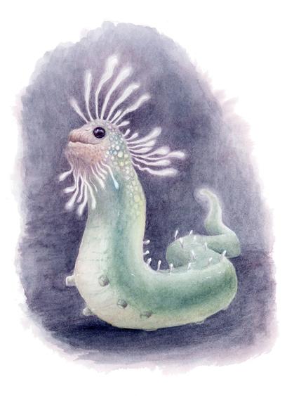 In Strangehollow, there are five distinct fairy genus: the common fairy, Tree fairy, Leatherwing, Lichen fairy and Water fairy.
All of the fairies lay eggs, but only the common fairy’s eggs have a subtle glow to them. The eggs of the common fairy can be seen on trees at night and are easily mistaken for small clusters of fireflies. These eggs need careful monitoring by the fairies to make sure they are not taken by birds, they hatch after a week of incubation. The hatchlings appear as rather beautiful and translucent caterpillars known as Wiffles - a colloquial name that was given by the forest people. They will then make their way to the forest floor in search of food. These little caterpillars must eat massive amounts of psychedelic fungi in the next two weeks in order to prepare for the chrysalis phase. These mushrooms are poisonous to all other creatures in the forest, although they have been known to be used in advanced necromancy spells.
At dusk, these little caterpillars will appear like beautiful lanterns and make short work of the fresh growth of fungi. Unfortunately, this penchant for one particular food makes them easy prey.
