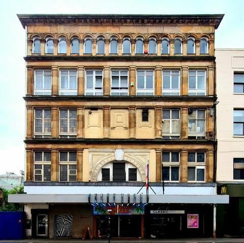 An 1860s Glasgow warehouse which was later converted into a cinema.