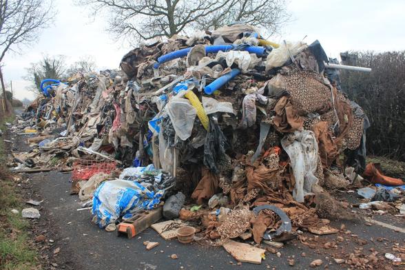 Rubbish dumped on Watery Lane