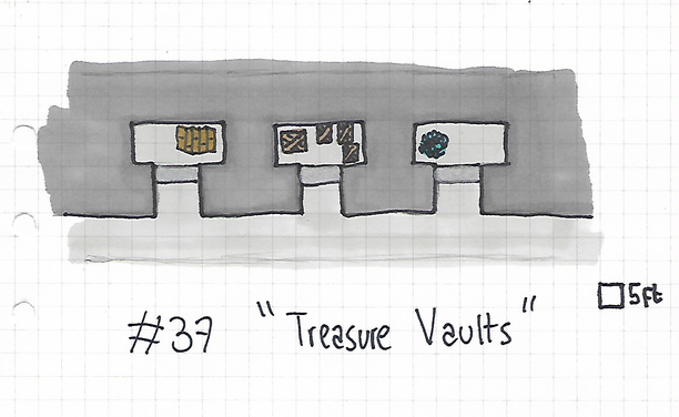 Hand-drawn TTRPG dungeon map.