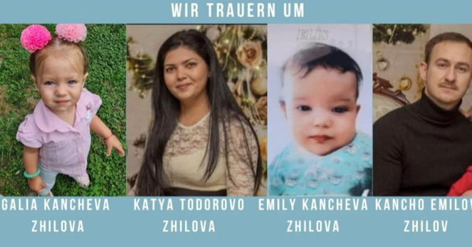Bilder der vor einem Jahr von einen Nazi ermordeten Familie