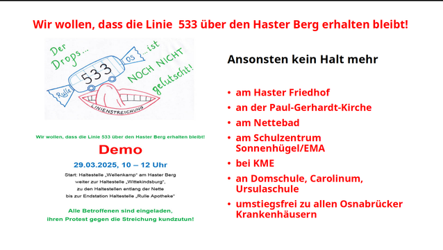 Flyer zur Demo am 29.03.2025