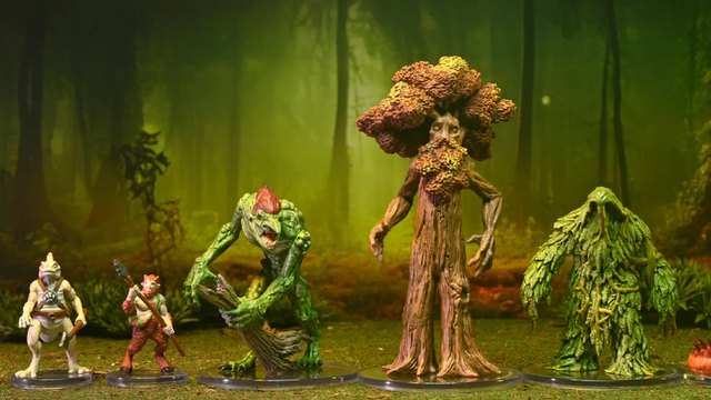 Five of the WizKids miniatures includes in the new "D&D Classic Collection: Monsters S-T" set.