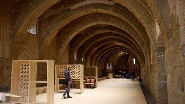 La sala on s'exposaran les obres, al monestir de Sixena (ACN/Oriol Bosch)