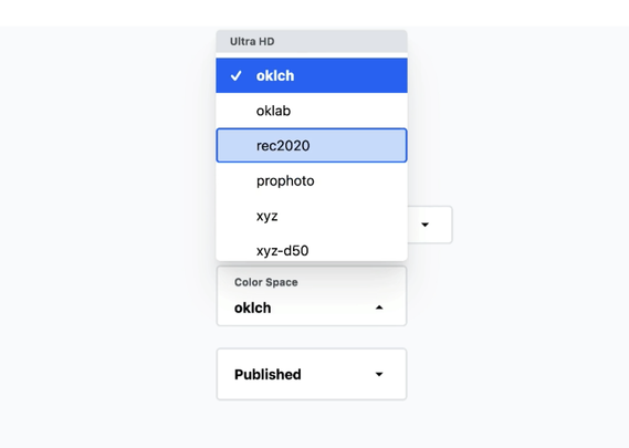 Snapshot of a demo video of customized selects on Chrome 135, by Adam Argyle