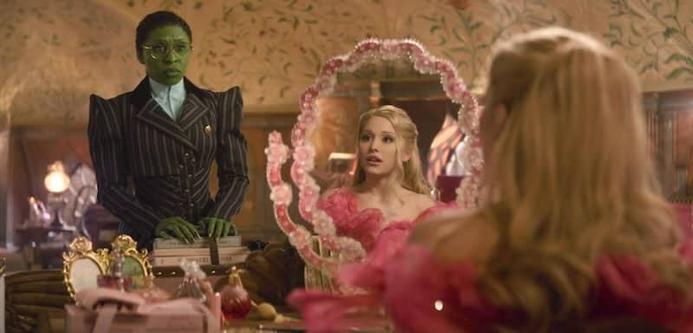 Ariana Grande and Cynthia Erivo in Wicked