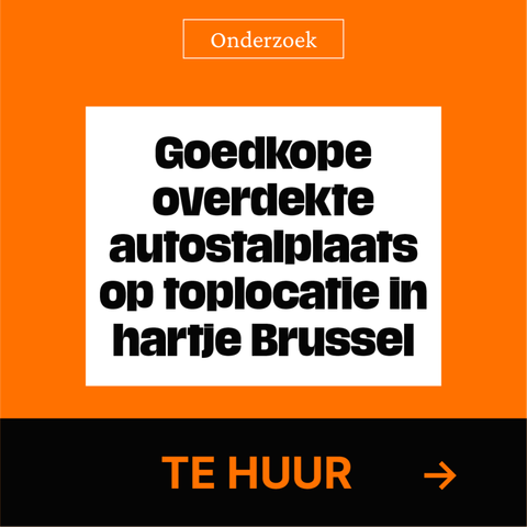 Goedkope overdekte autostalplaats op toplocatie in hartje Brussel