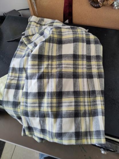 a wool skirt on the scale