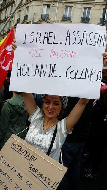 "Israël assassin ! Hollande collabo !"
Dans la manifestation du 13 juillet 2014 depuis Barbès
Reproduction interdite sans autorisation du sujet et de la photographe