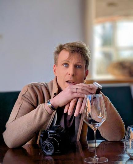 Ich beim Weine-Tasting