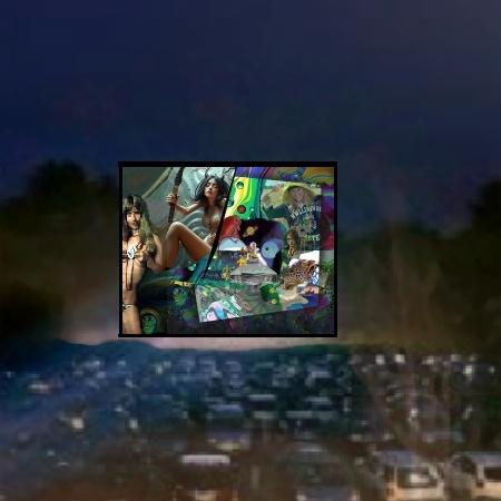picture of level 4991 of gridcosm, a collage-like collaborative online art project.
