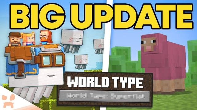 A NEW WORLD TYPE WAS JUST ADDED TO MINECRAFT + HAPPY GHAST UPDATE SETUP!
