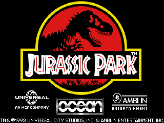 Jurassic Park for DOS, ingame logo screen