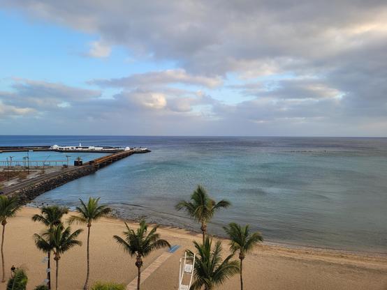 View of the ocean in Lanzarote