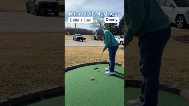 Mini Golf Madness Semi-Final | 2. Bella’s Dad vs 6. Danny (Hole 1) #minigolf