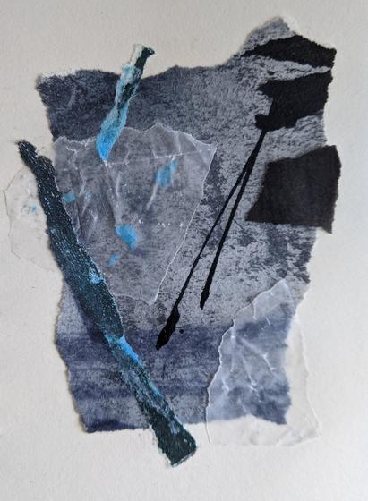 collage with paper