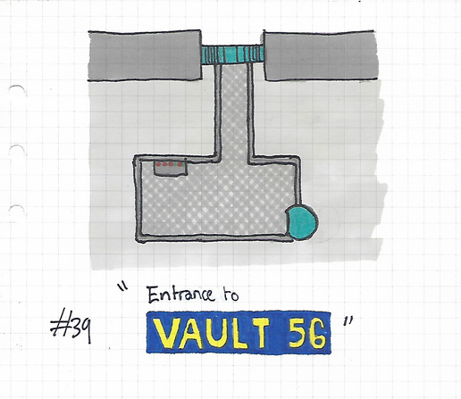 Hand-drawn TTRPG dungeon map.
