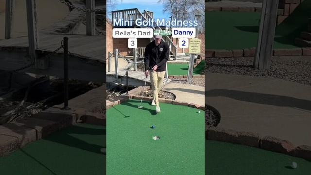 Mini Golf Madness Semi-Final | 2. Bella’s Dad vs 6. Danny (Hole 2) #minigolf