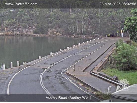 NSW Live Traffic camera of the Audley Weir