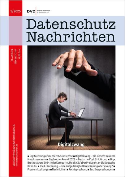 DANA 1/2025 Titelbild
Schwerpunktthema Digitalzwang