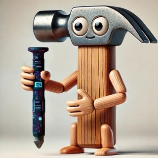 hammer holding an AI nail