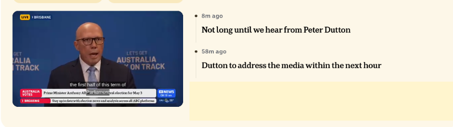 Pic shows Peter Dutton.

Headlines: Not long before we hear from Peter Dutton, Dutton to address the media within the hour.