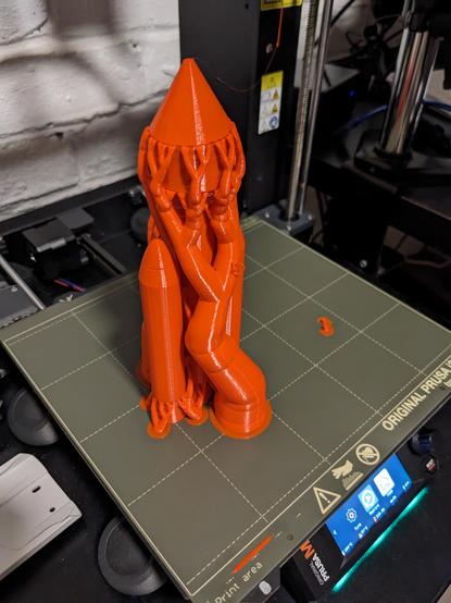 A 3d printed rocket with organic supports