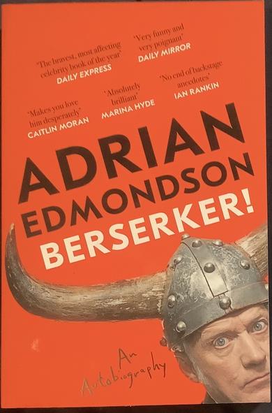 The cover of my copy of Berserker! by Adrian Edmondson