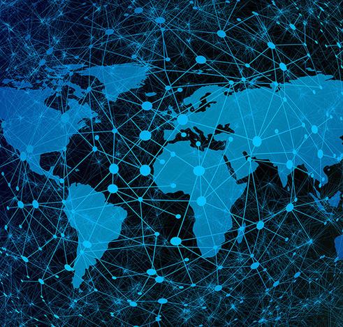 blue worldmap