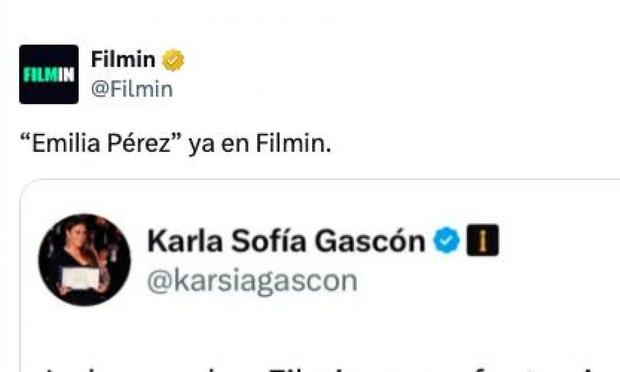 El tuit de @Filmin. (@Filmin)