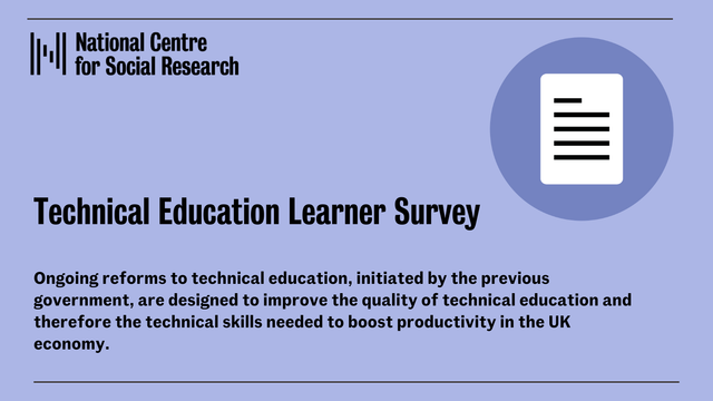 Ongoing reforms to technical education, initiated by the previous government, are designed to improve the quality of technical education and therefore the technical skills needed to boost productivity in the UK economy.